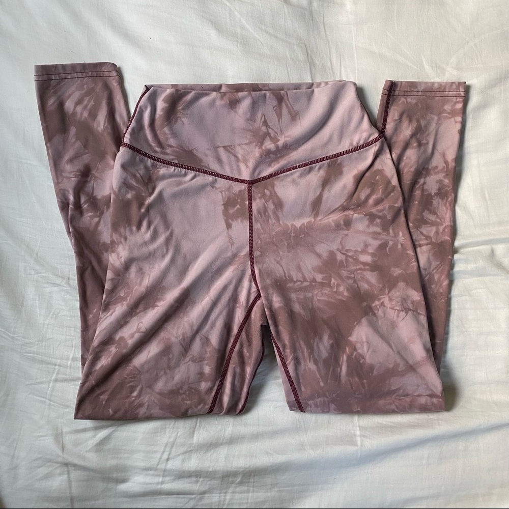 Balance Athletica Pink Tie Dyed Leggings